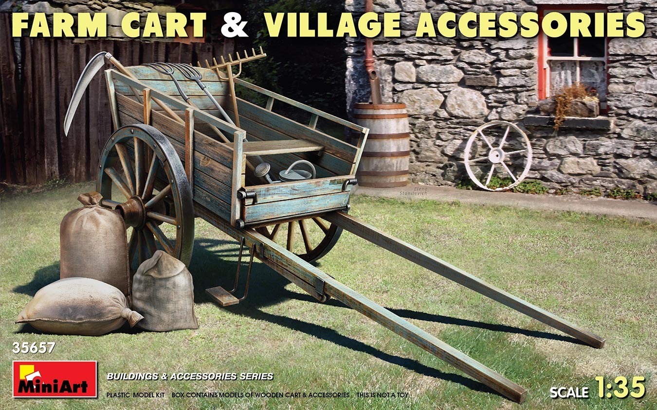MiniArt FARM CART & VILLAGE ACCESSORIES