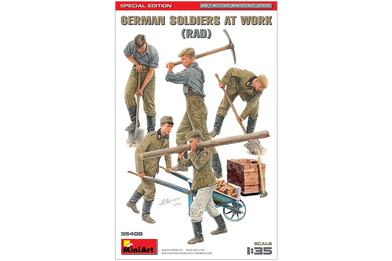 MiniArt German Soldiers At Work (Rad) Special Edition