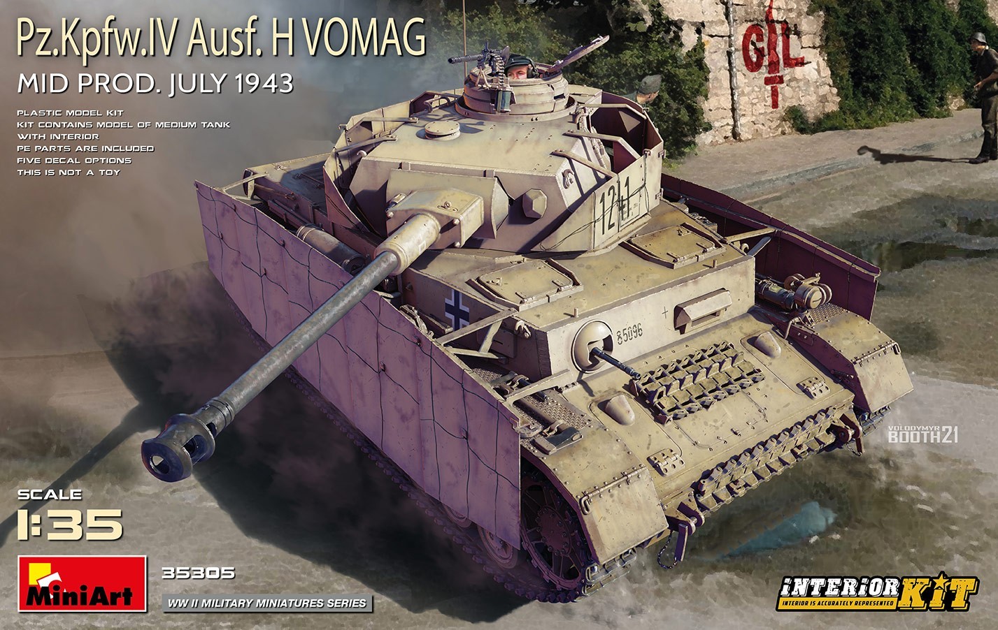 MiniArt Pz.Kpfw.IV Ausf. H Vomag. MID PROD. JULY 1943. INTERIOR KIT