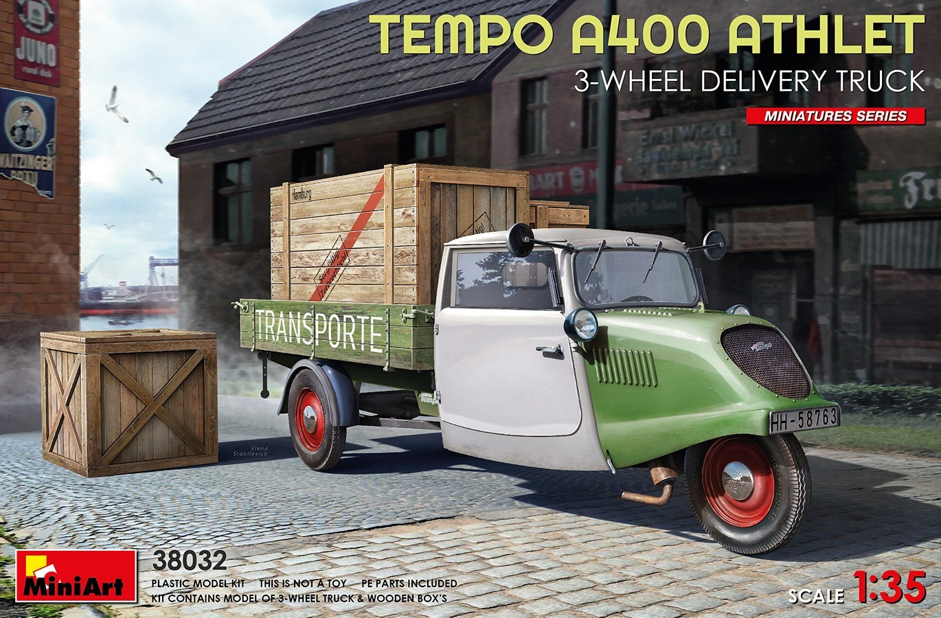 MiniArt Tempo A400 Athlet 3-Wheel Delivery Truck