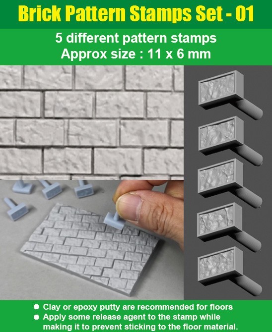 J's Work: Brick Pattern Stamp Sets