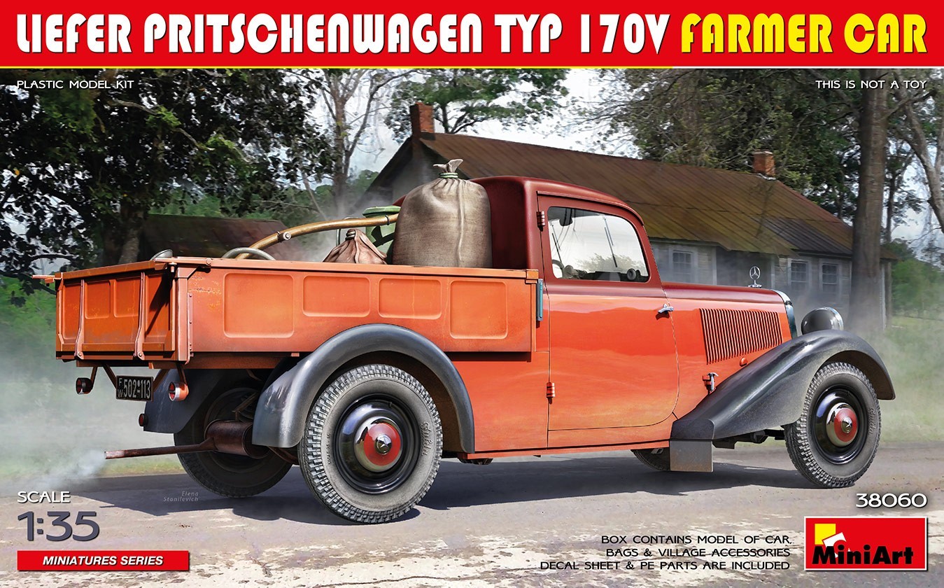 MiniArt Liefer Pritschenwagen Typ 170V Farmer Car