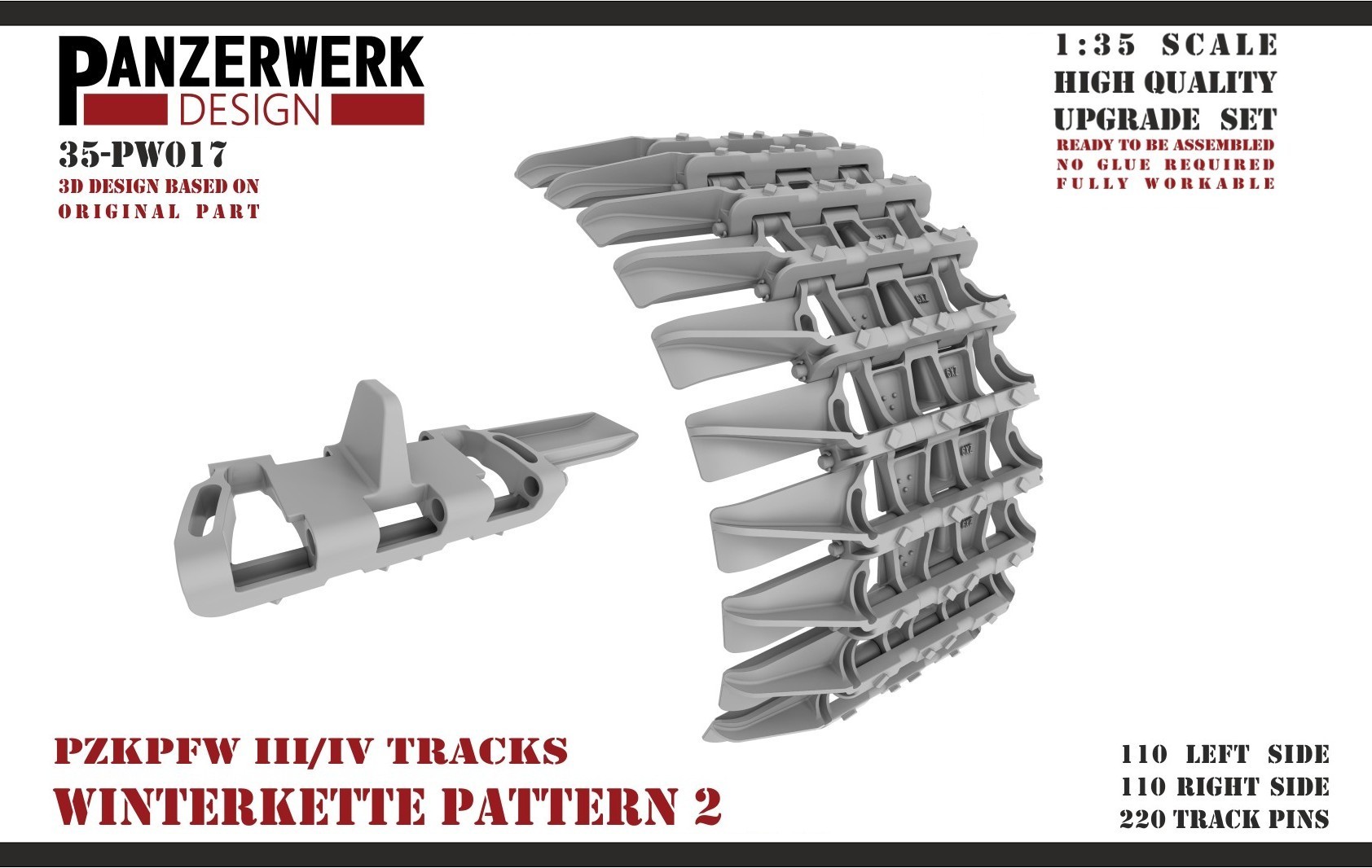 Panzerwerk Design 3D Printed Tracks