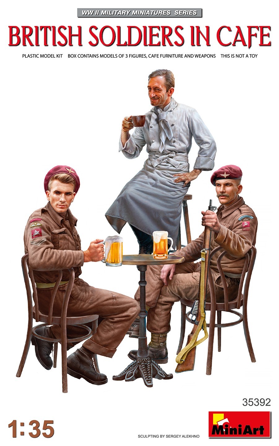 MiniArt British Soldiers In Cafe