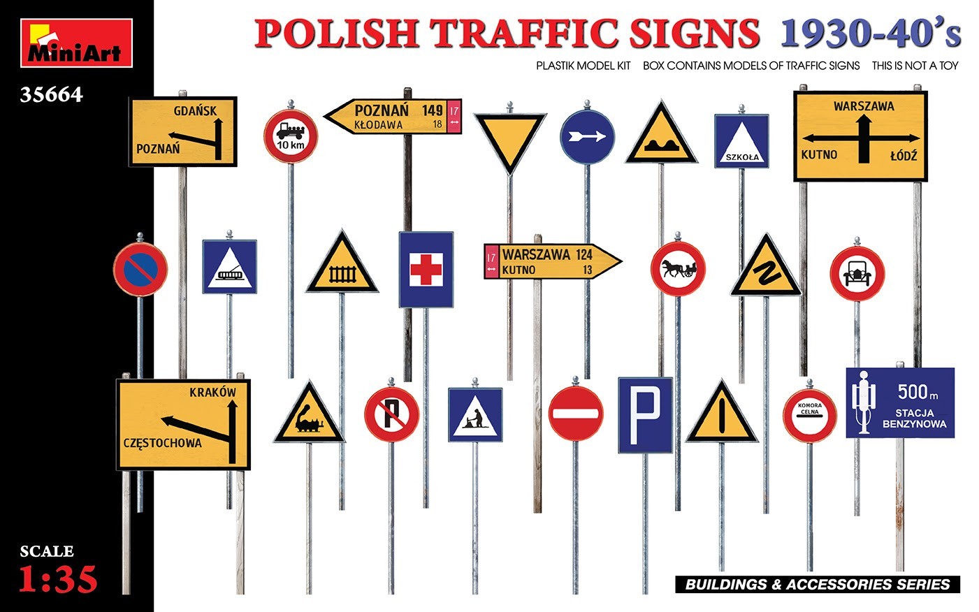 MiniArt Polish Traffic Signs 1930-40’s