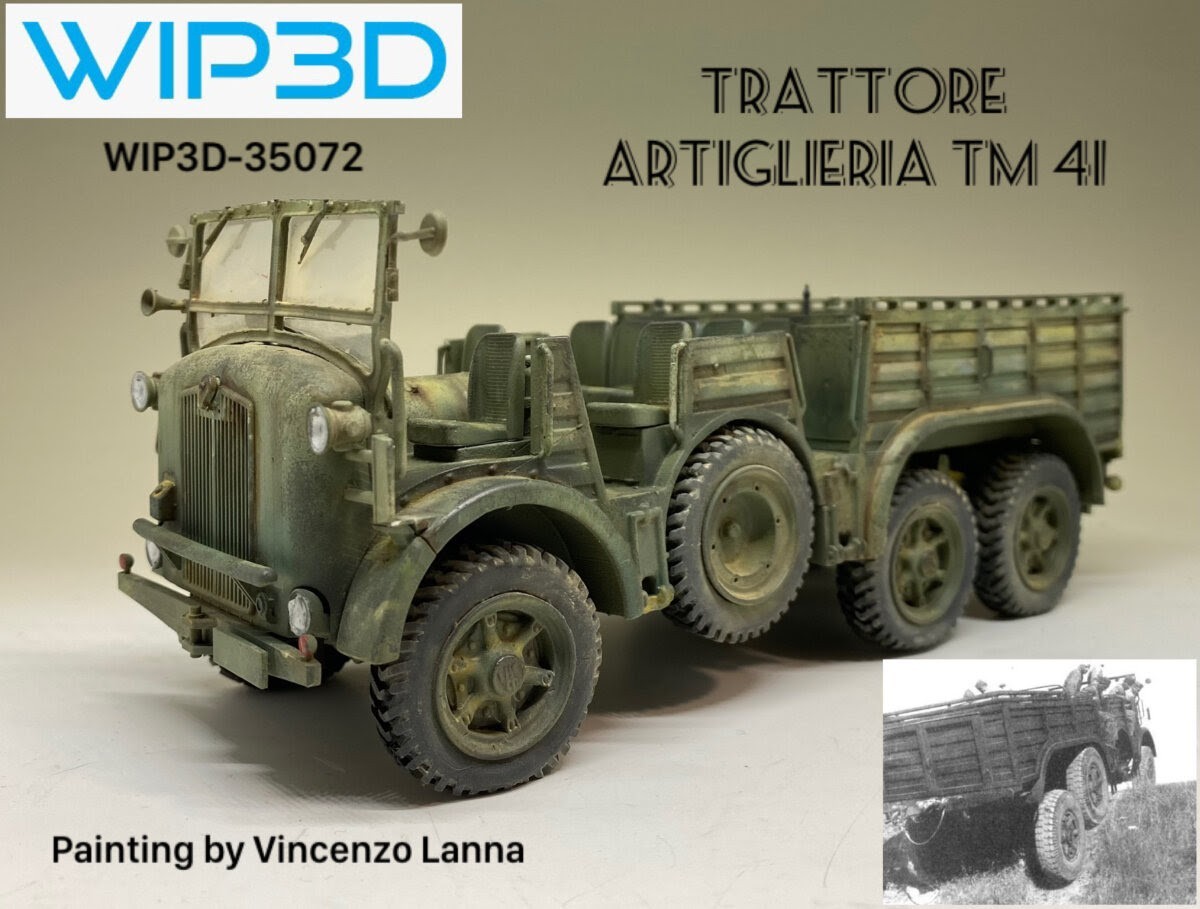 WIP3D Italian TM41 Truck and Gun