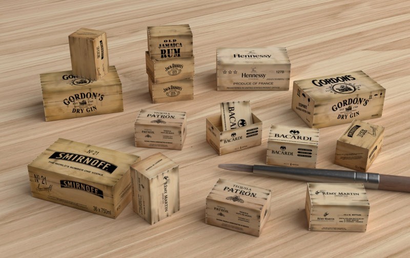 Matho Models  Ceramic Tiles and Wooden Crates