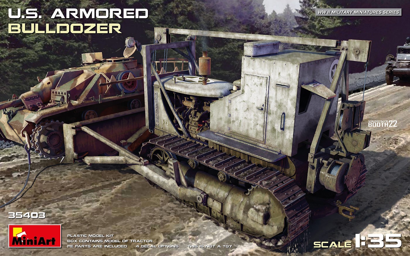 MiniArt U.S. Armored Bulldozer