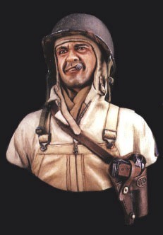 US Tank Crewman, 1/9th scale resin bust
