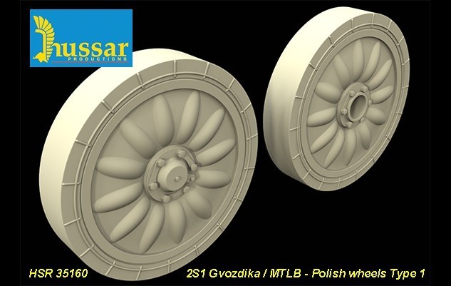 Hussar Wheels for 2S1 Gvozdika