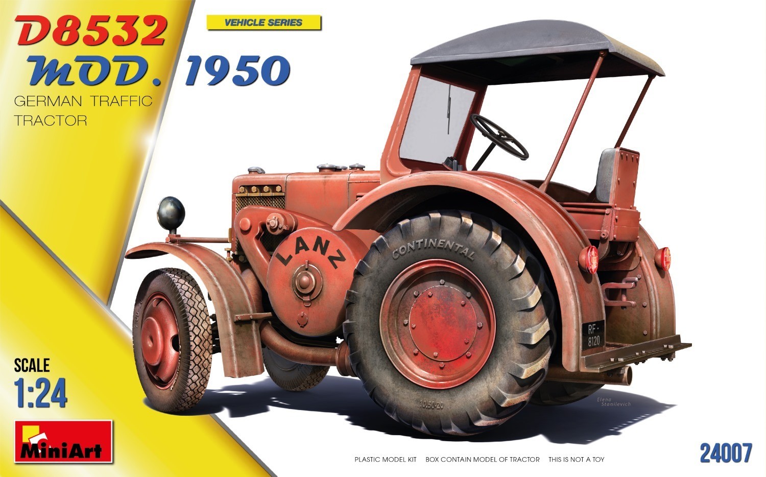 Miniart 1/24 German Traffic Tractor D8532 Mod.1950