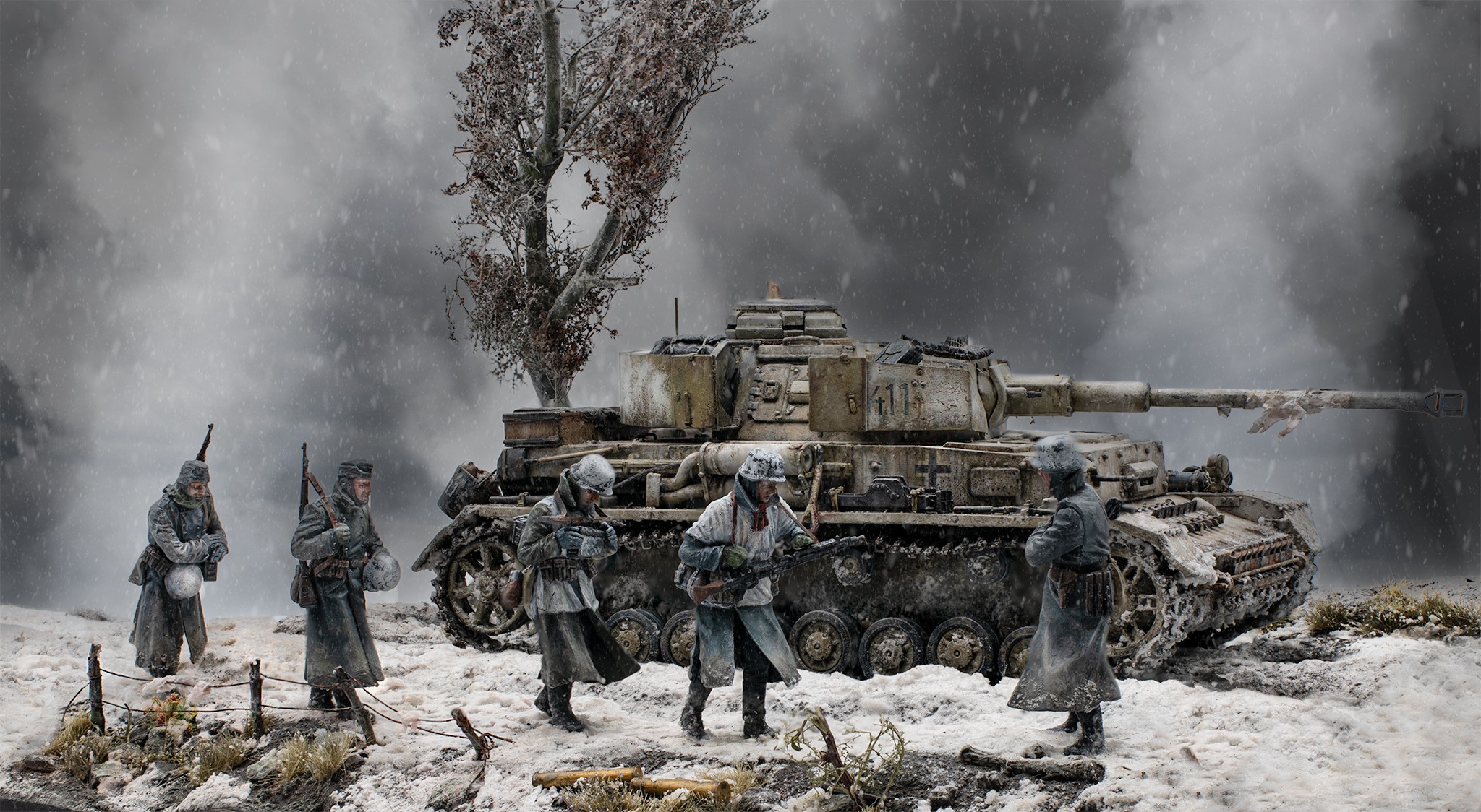 Pz.Kpfw. IV Ausf.H. Winter is here 