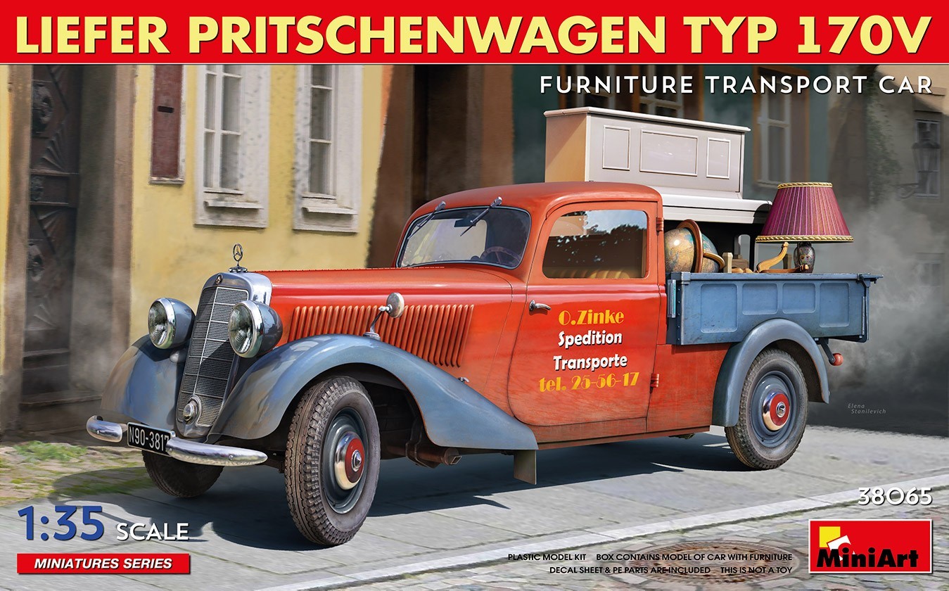MiniArt Liefer Pritschenwagen Typ 170V. Furniture Transport Car