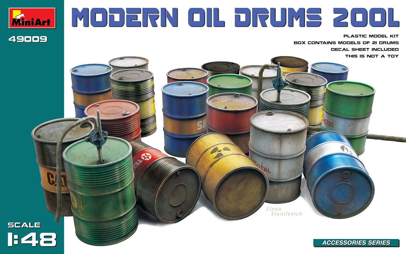 MiniArt Modern Oil Drums 200L