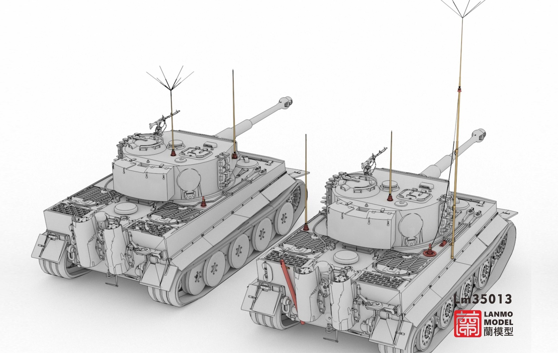 Lanmo Antenna Set for Befehlstiger