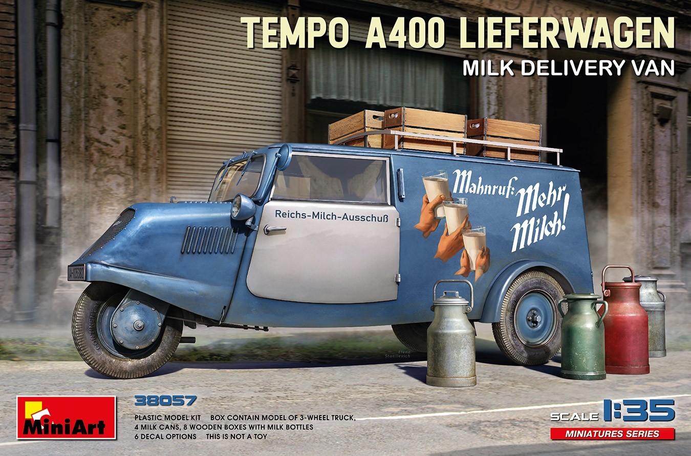 MiniArt Tempo A400 Lieferwagen. Milk Delivery Van