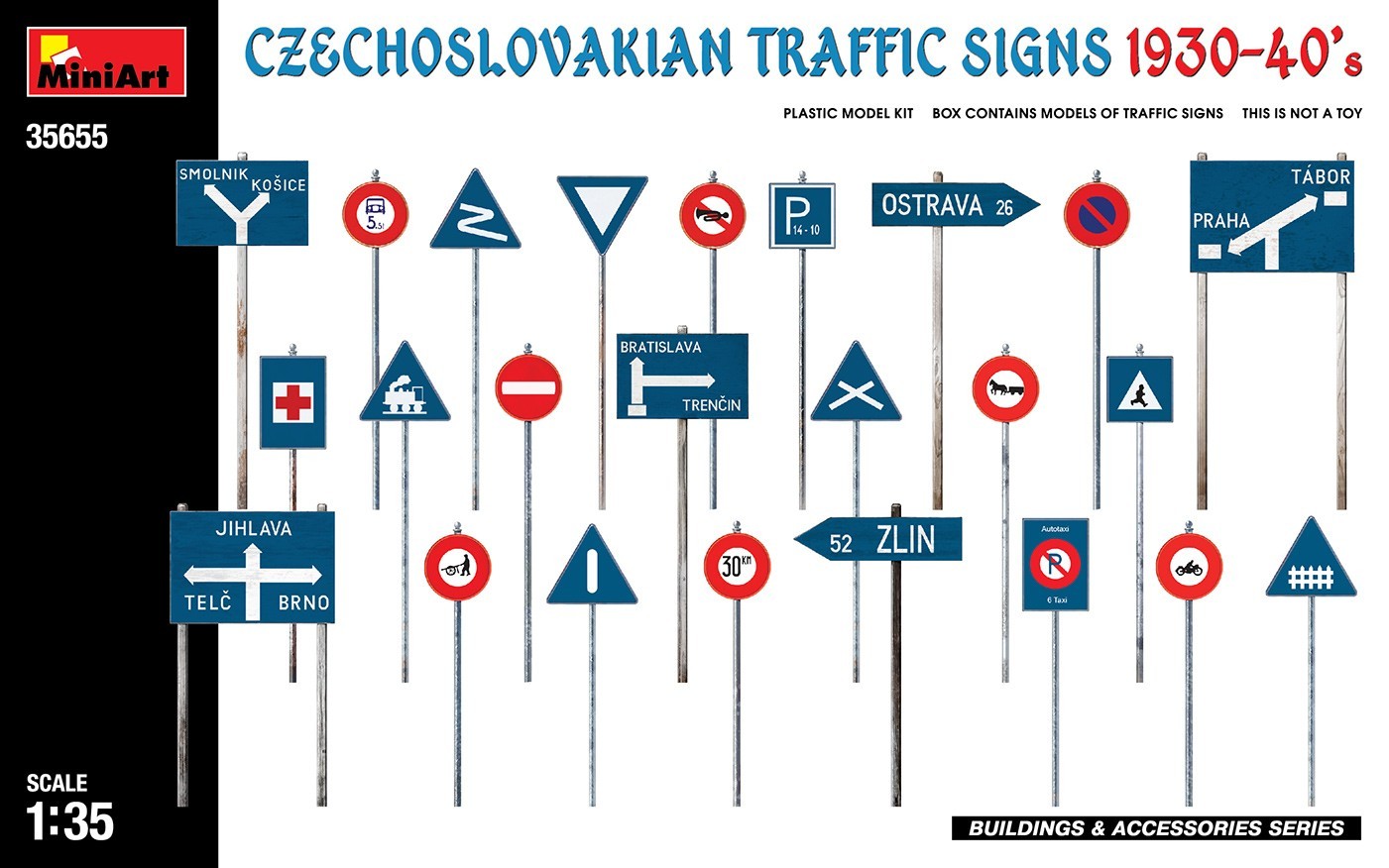 MiniArt Czechoslovakian Traffic Signs 1930-40’s