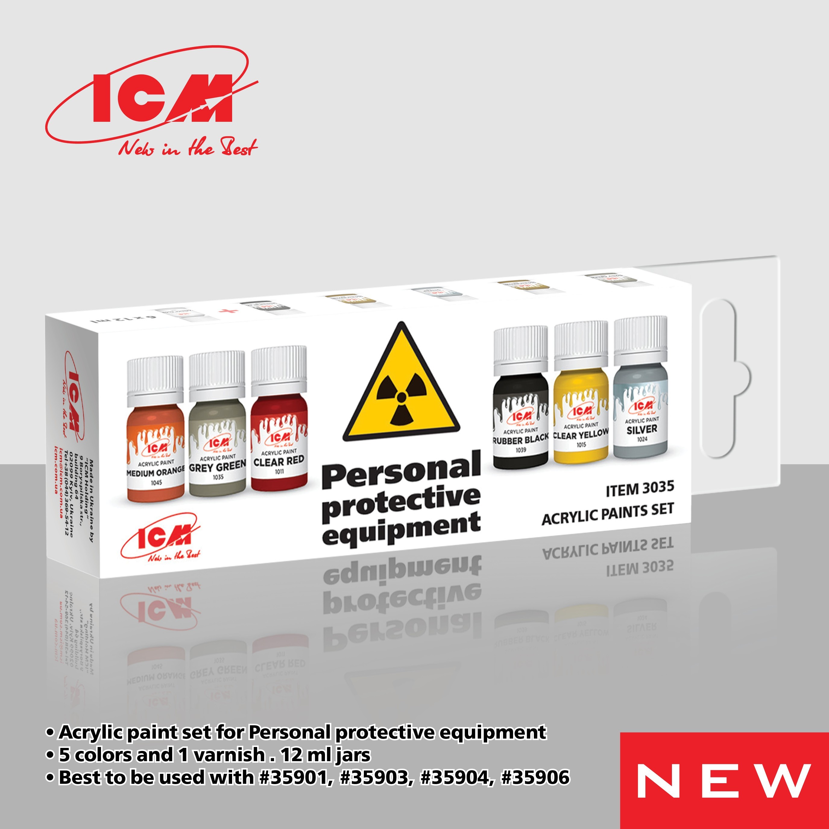 SOON ON SALE! Acrylic pains set “Personal protective equipment”