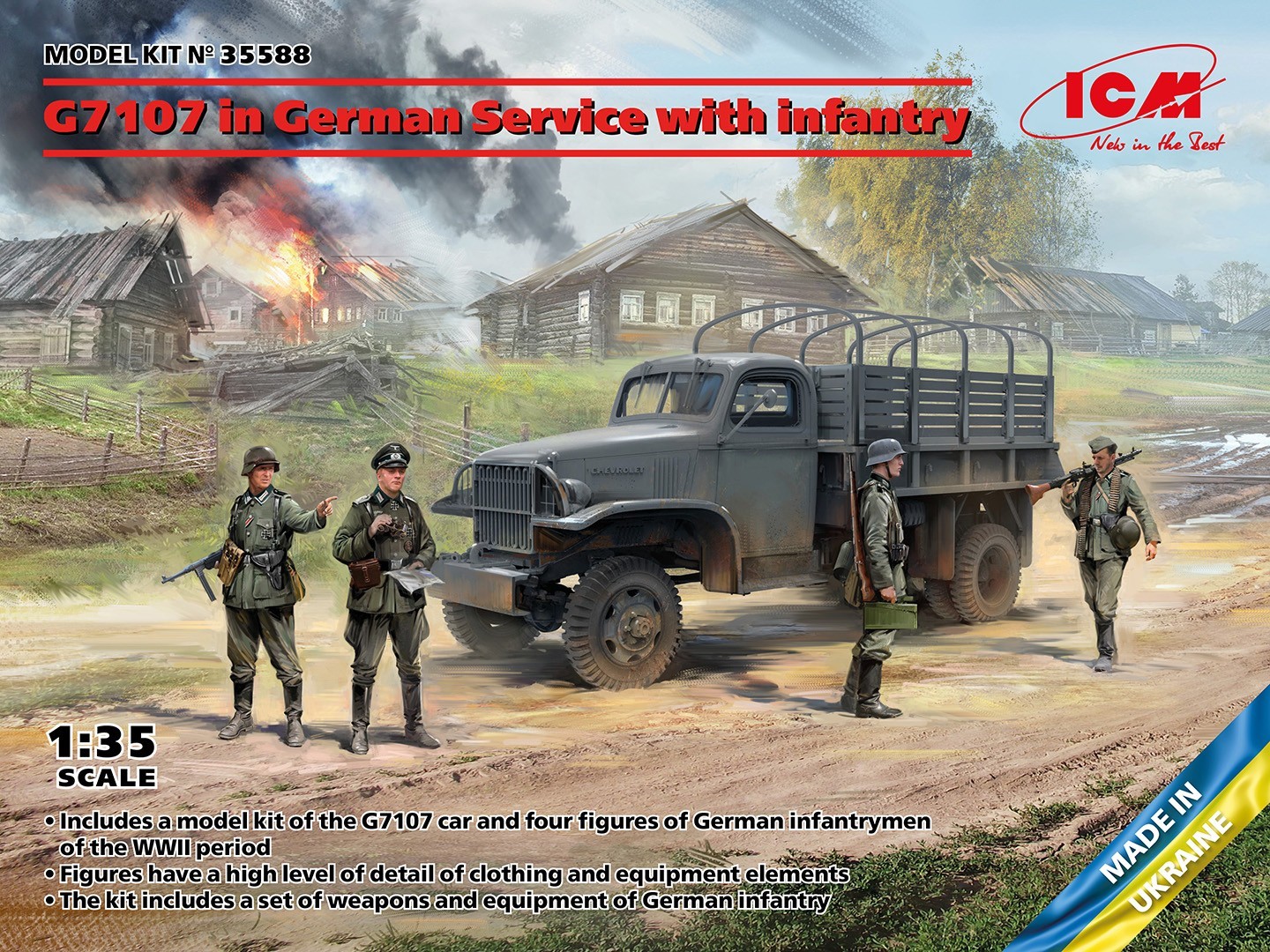 SOON ON SALE! G7107 in German Service with infantry