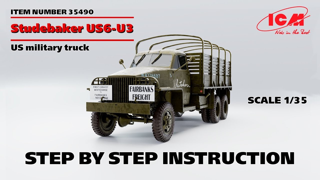 🎥 NEW VIDEO! Step-by-step instruction! Studebaker US6-U3 US military truck