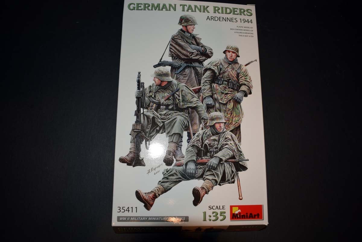 German Tank Riders Ardennes 1944