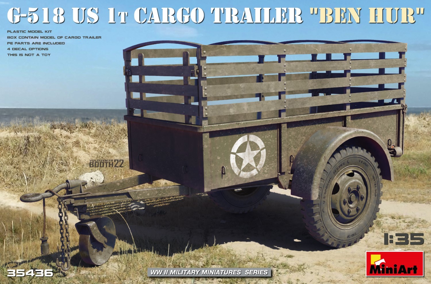G-518 US 1t CARGO TRAILER “BEN HUR” Borsaradar