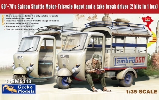 Gecko: Saigon Shuttle Motor-Tricycle