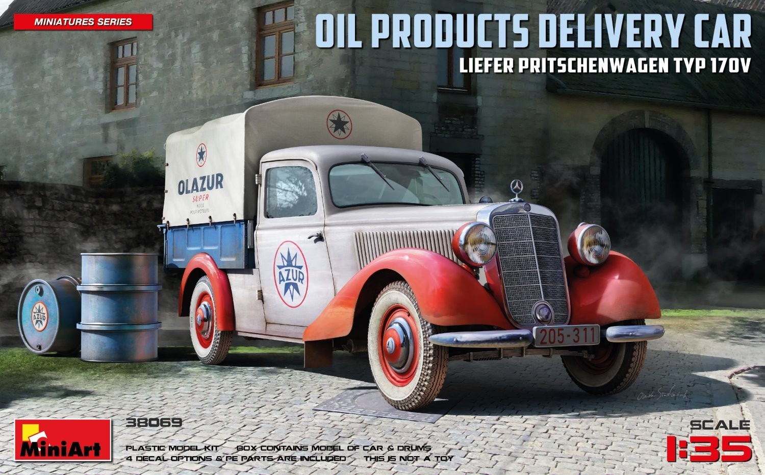 Oil Products Delivery Car Liefer Pritschenwagen Typ 170V