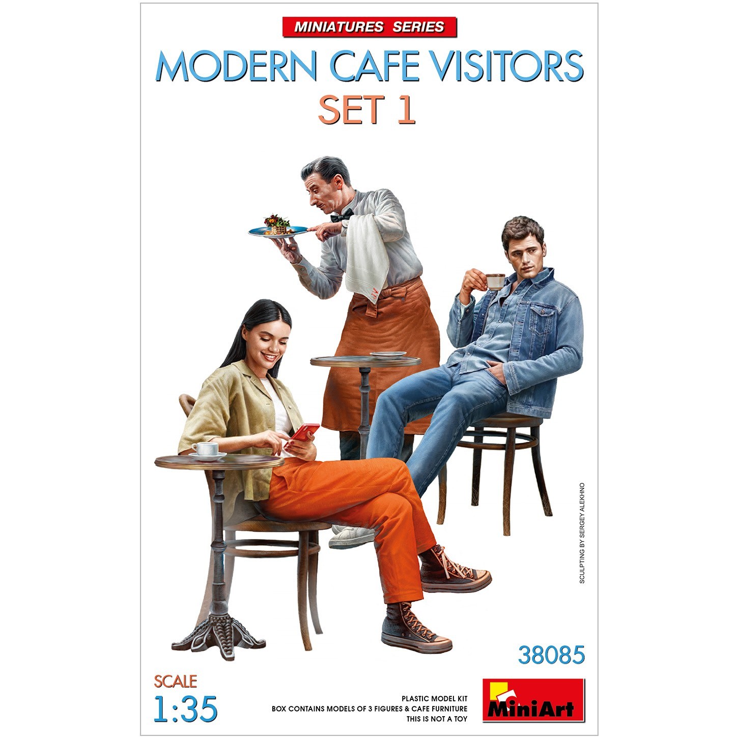 MiniArt 38085 Modern Cafe Visitors Set 1