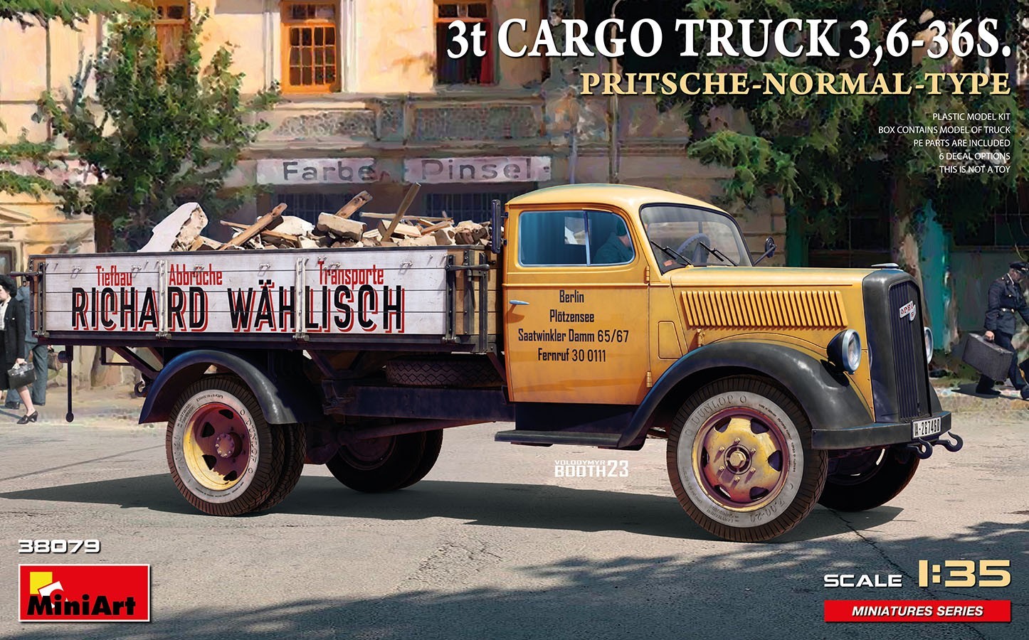 MiniArt 38079 3t CARGO TRUCK 3,6-36S. PRITSCHE-NORMAL-TYPE