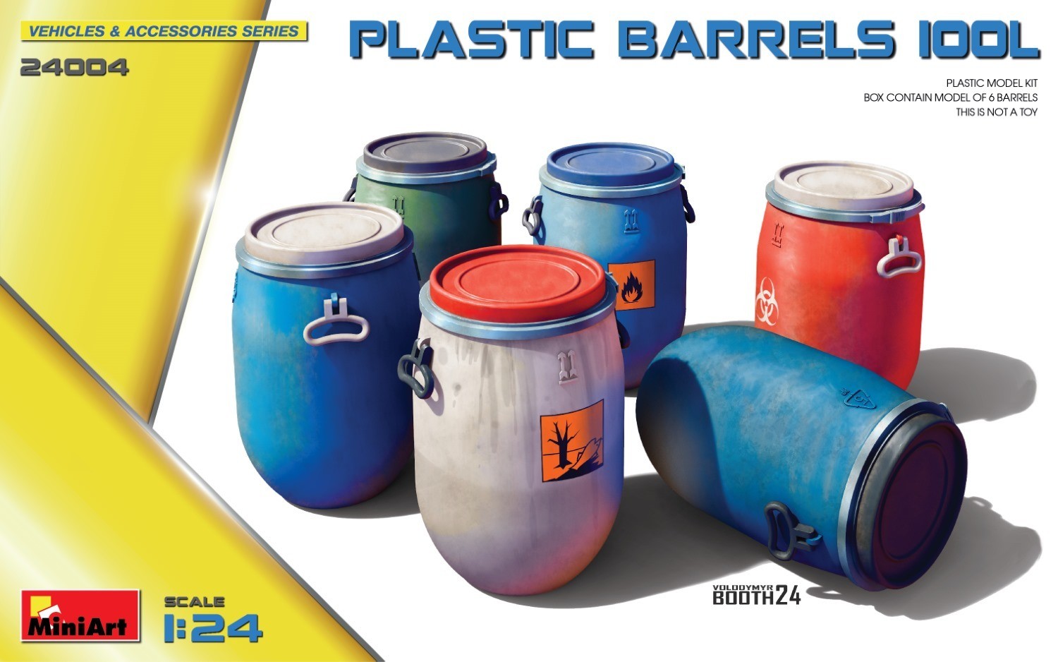 MiniArt 24004 Plastic Barrels 100L