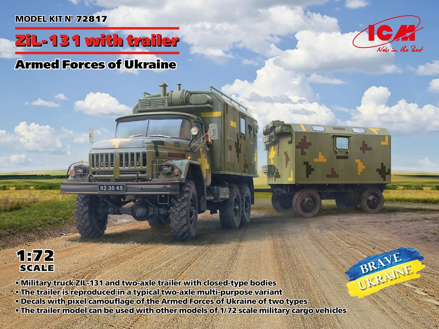 SOON ON SALE! ZiL-131 Truck with trailer Armed Forces of Ukraine