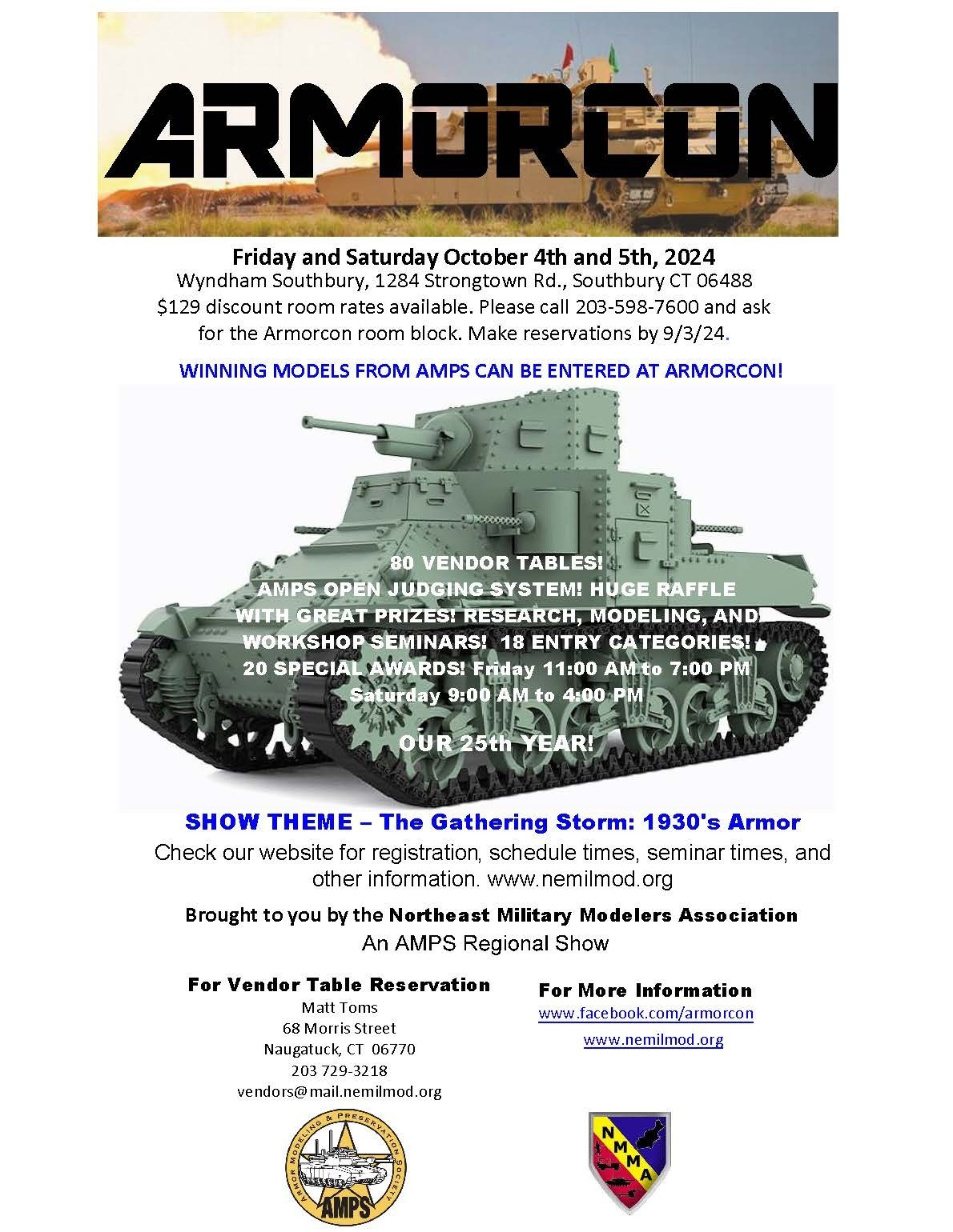 Armorama Editor Bill Cross to Present at Armorcon October 4-5th