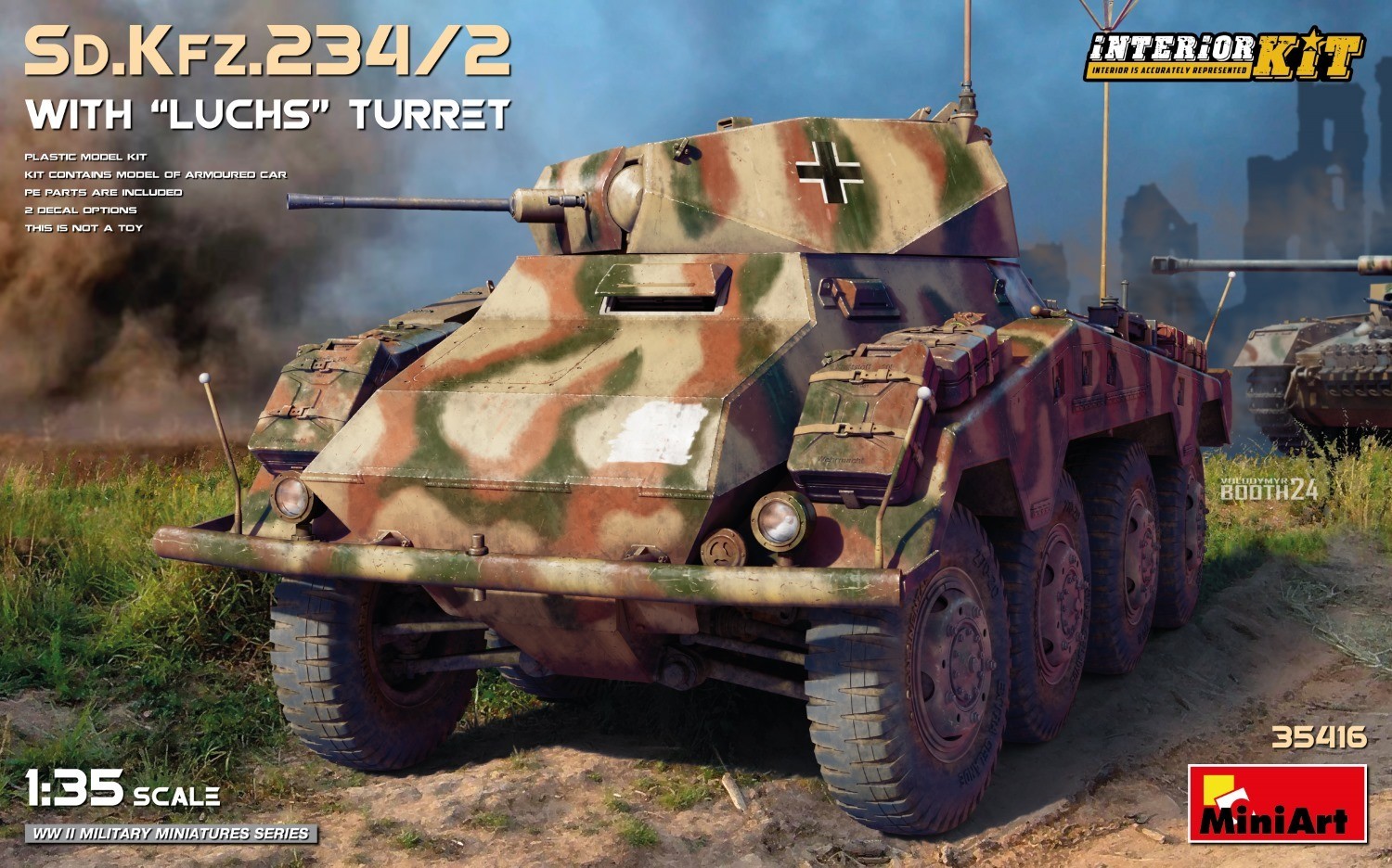 MiniArt 35416 Sd.Kfz.234/2 WITH “LUCHS” TURRET. INTERIOR KIT