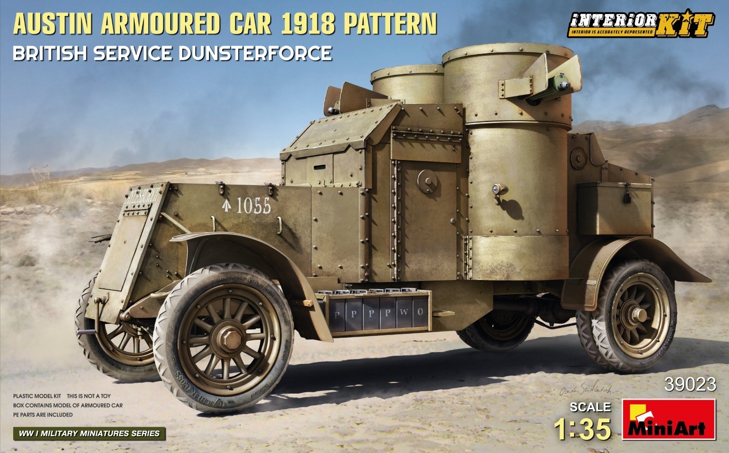MiniArt AUSTIN 1918 PATTERN. BRITISH SERVICE DUNSTERFORCE. INTERIOR KIT
