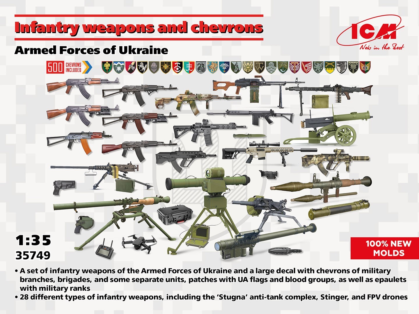 SOON ON SALE! Infantry weapons and chevrons Armed Forces of Ukraine