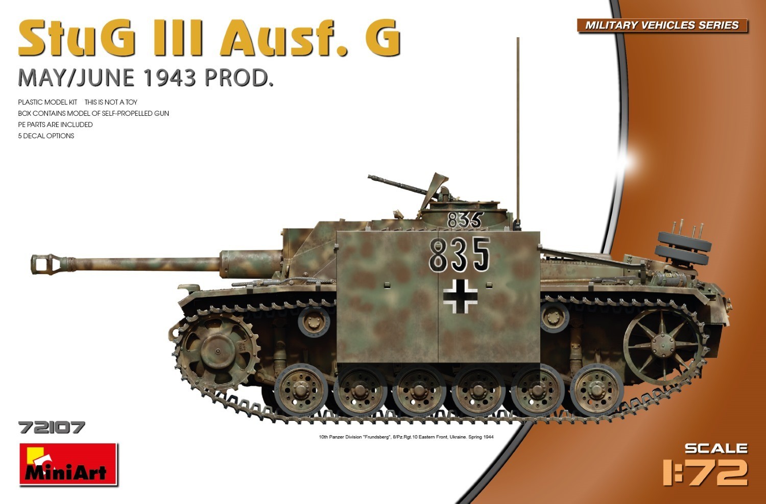 MiniArt 72107 StuG III Ausf. G  MAY/JUNE 1943 PROD.