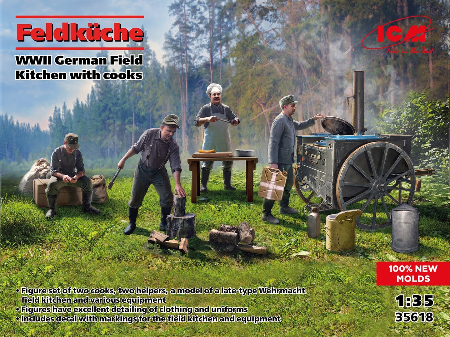 SOON ON SALE! SOON ON SALE! Feldküche WWII German Field Kitchen with cooks