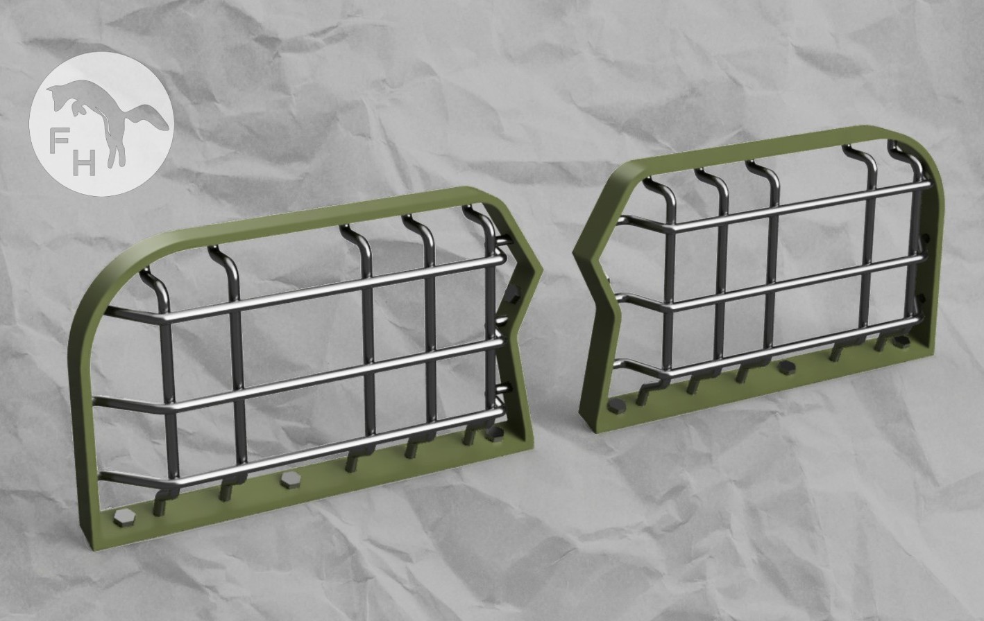 FoxHopp: Headlight Guards for BTR-152