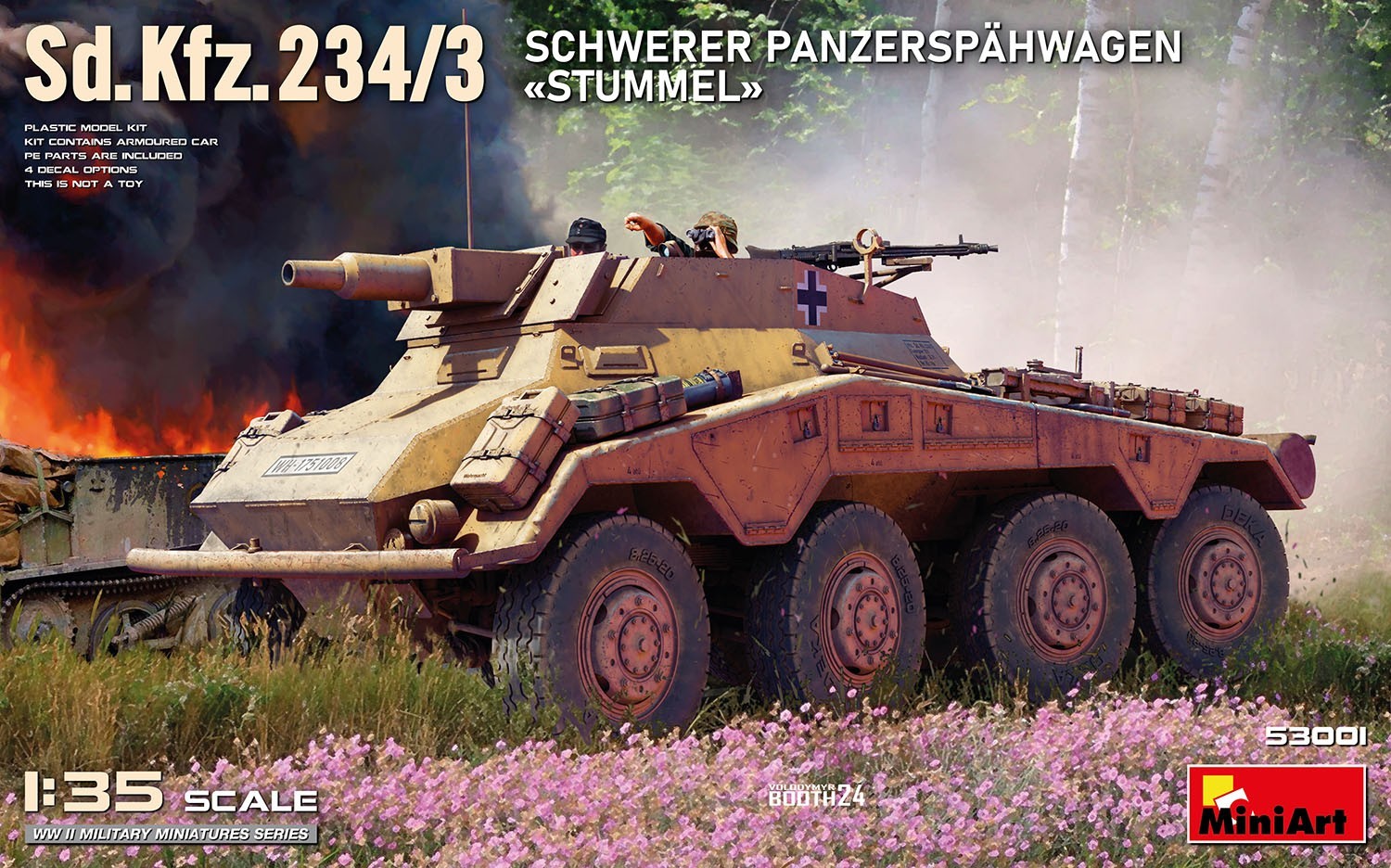 MiniArt Sd.Kfz.234/3 Schwerer Panzerspähwagen «Stummel»
