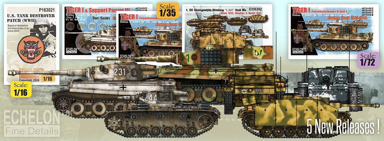 5 New 1/35 Decal Sets from Echelon