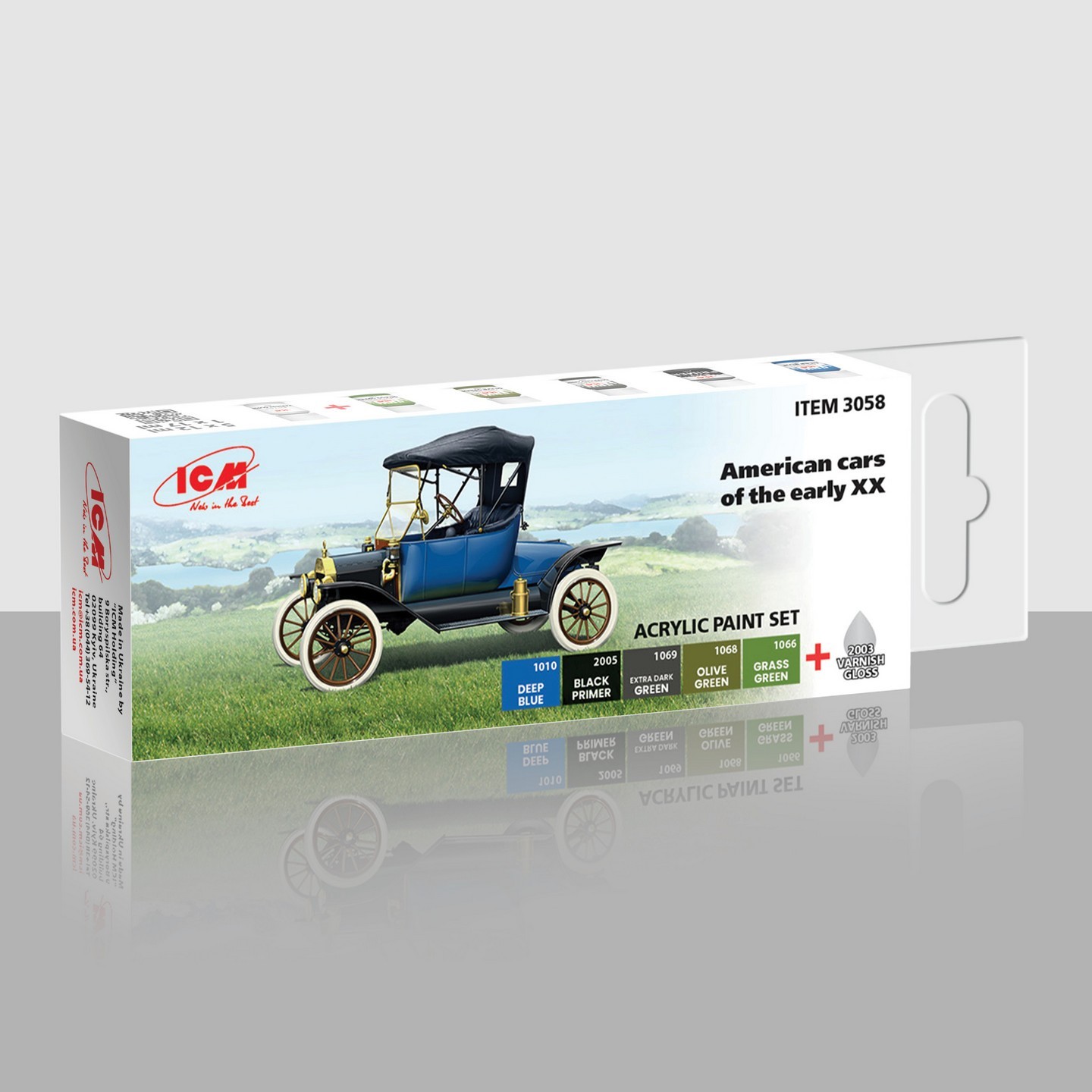 SOON ON SALE! Acrylic paint set for American cars of the early ХХ