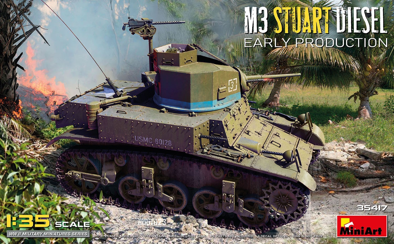 MiniArt 35417 M3 Stuart Diesel. Early Production