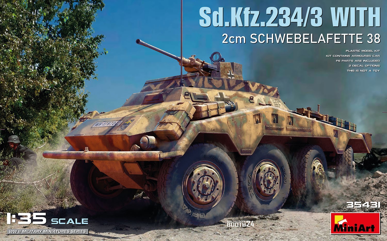 MiniArt 35431 Sd.Kfz.234/3 WITH 2cm SCHWEBELAFETTE 38