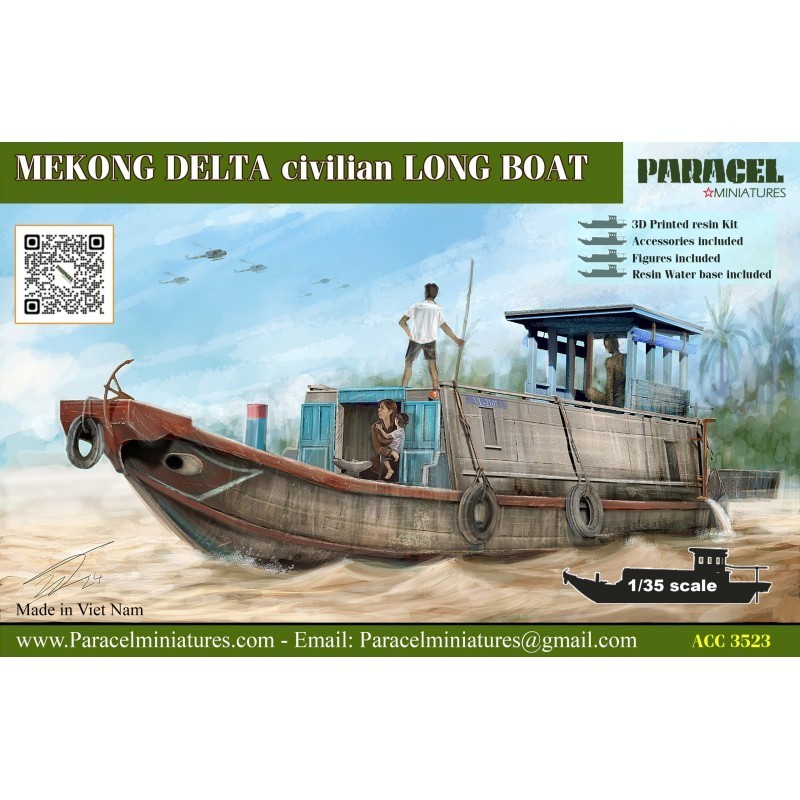 Mekong River Boat from Paracel Miniatures