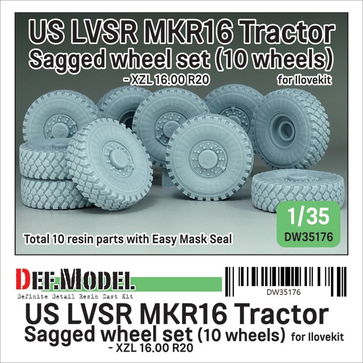 US LVSR MKR16 Tractor Sagged Wheel Set (DW35176)