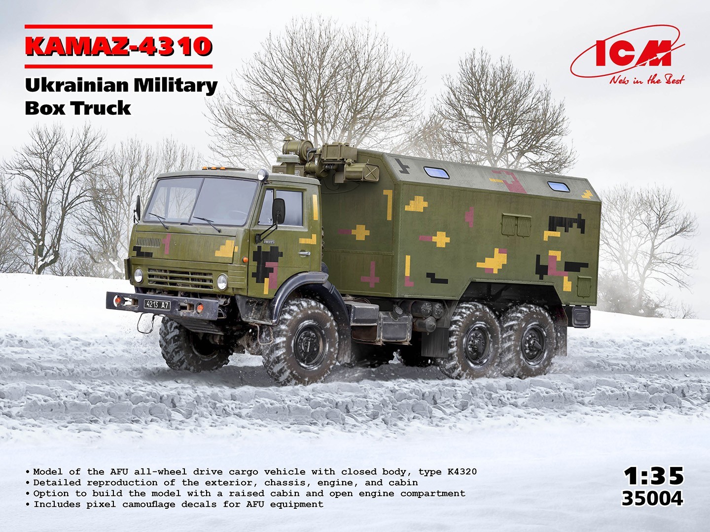 SOON ON SALE! KAMAZ-4310 Ukrainian Military Box Truck