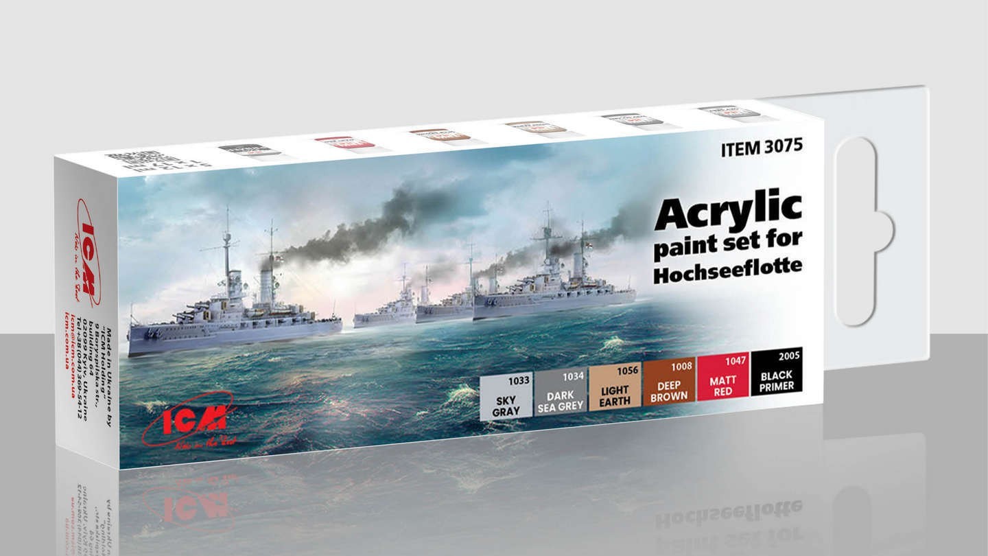 SOON ON SALE! Acrylic paints set for Hochseeflotte