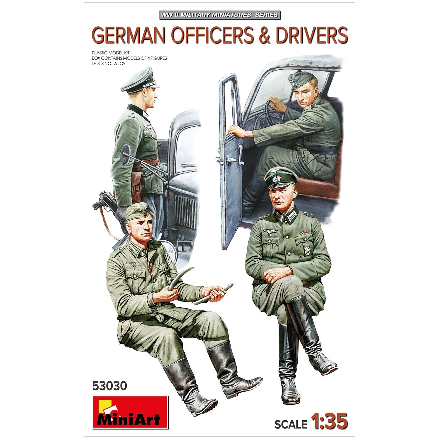 MiniArt 53030 GERMAN OFFICERS & DRIVERS