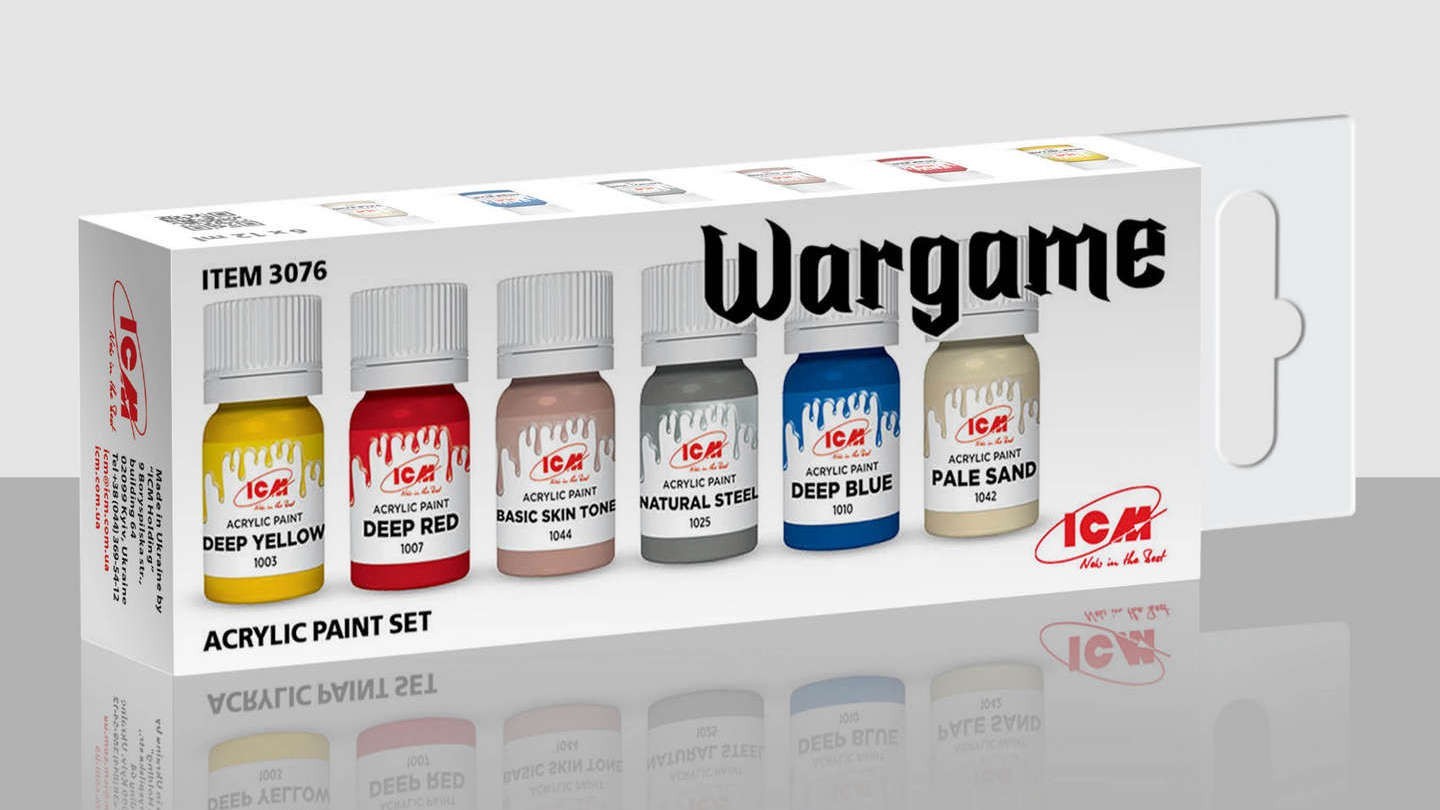 SOON ON SALE! Acrylic paints set for Wargame #1
